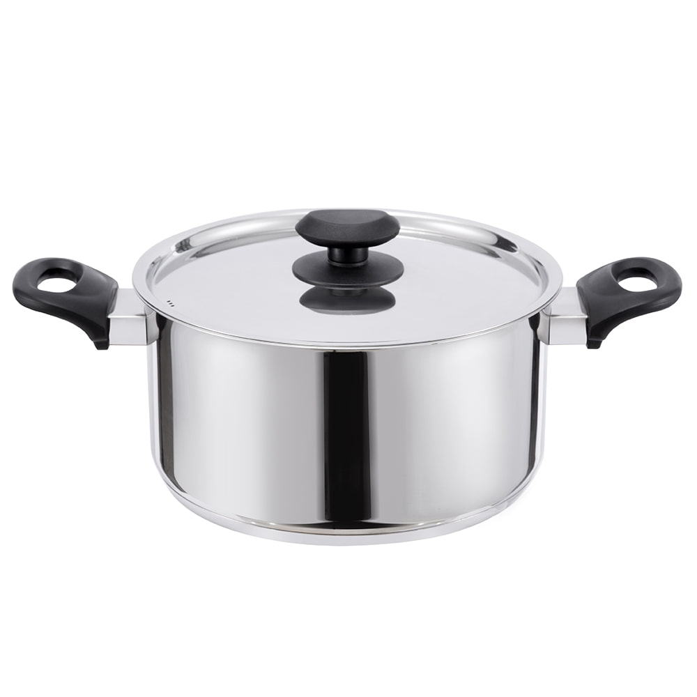 20*12CM Dubbelt sidohandtag 18/8 S/S lock stockpot JY-2012RS