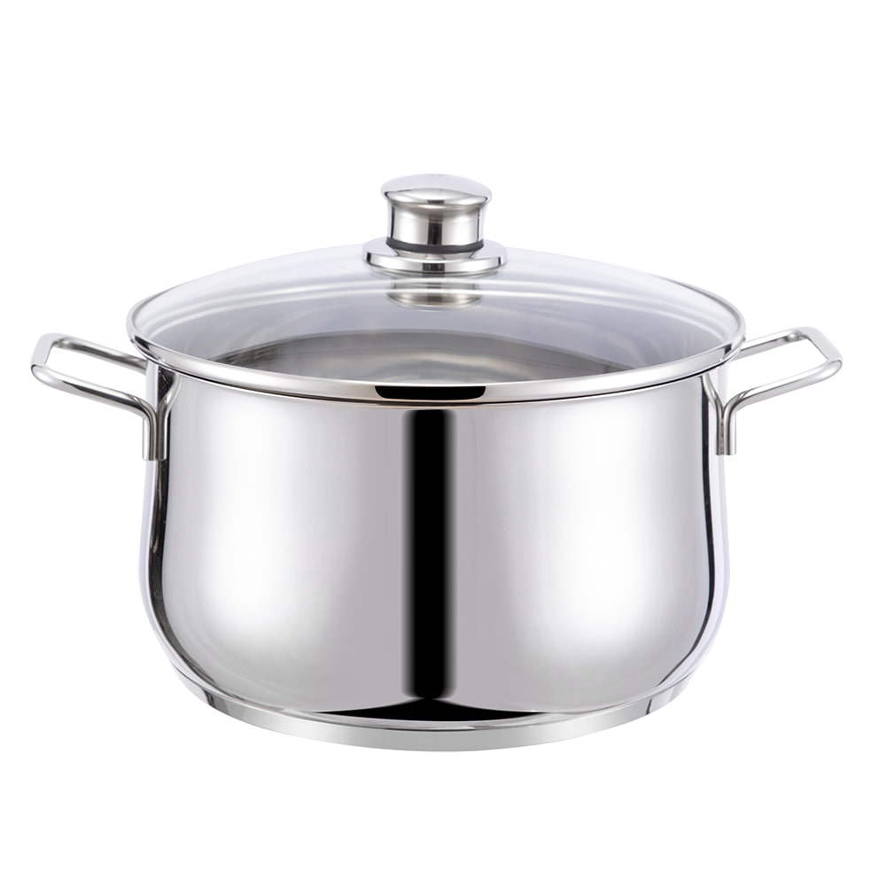 20*11,5CM Dubbelt sidohandtag glaslock stockpot JY-20115ZX