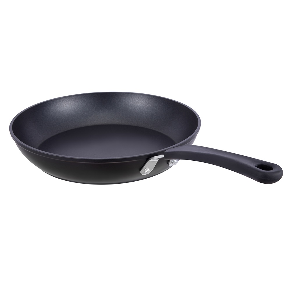 24*4,7cm svart non-stick aluminium stekpanna utan lock JY-GWQ-2447